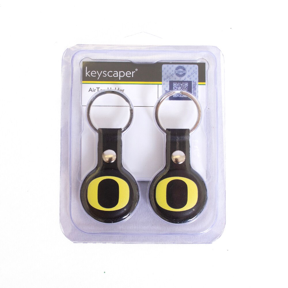Classic Oregon O, Accessories, Tech, Airtag holder, 2 pack, 873240, Black/Yellow